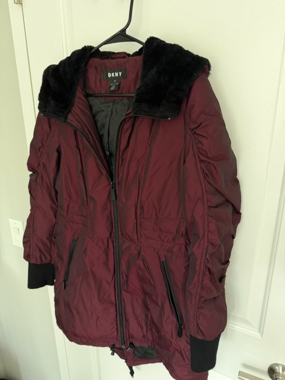 Burgundy DKNY Coat